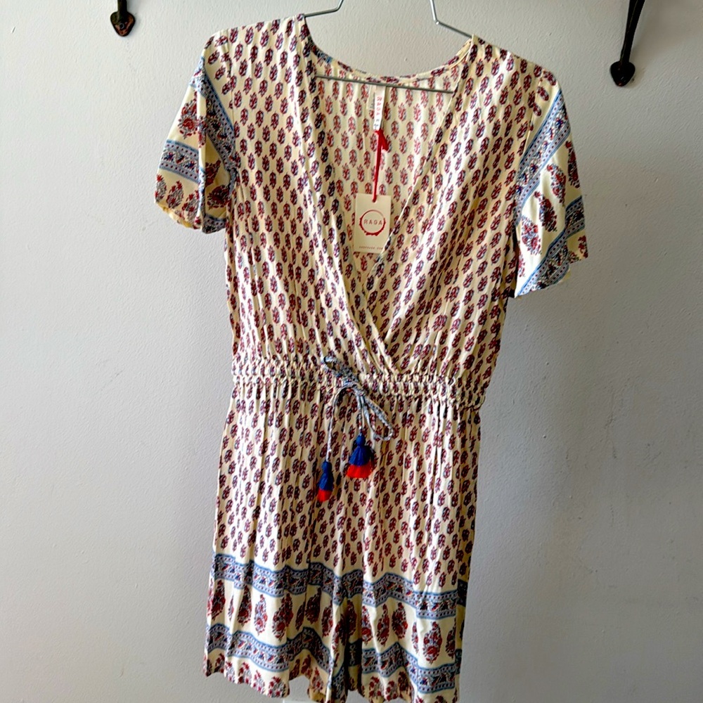 NWT Anthropologie Raga Romper Tie Front size XS NWT